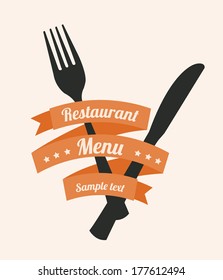 menu design over white background vector illustration   