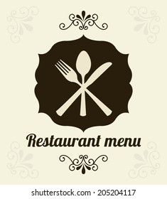 menu design over white background vector illustration