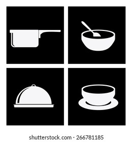 Menu design over white background, vector illustration