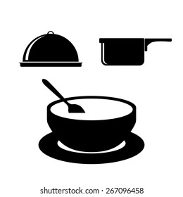Menu design over white background, vector illustration