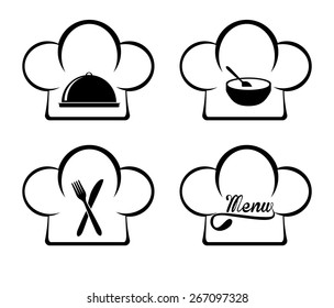 Menu design over white background, vector illustration