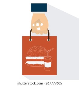 Menu design over white background vector illustration