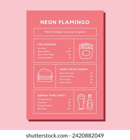 MENU DESIGN - Ready to Print