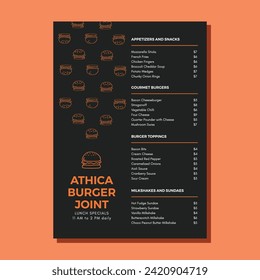 MENU DESIGN - Ready to Print