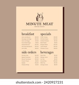 MENU DESIGN - Bereit zum Drucken