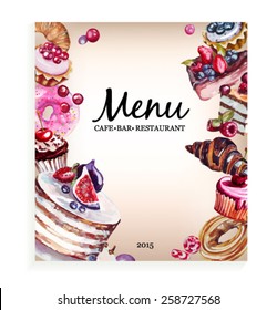 menu desserts