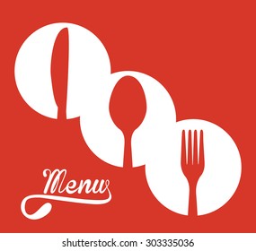 Menu digital design, vector illustration eps 10