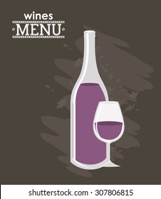 Menu digital design, vector illustration eps 10