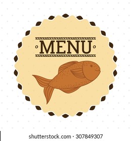 Menu digital design, vector illustration eps 10