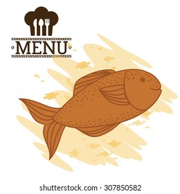 Menu digital design, vector illustration eps 10