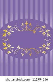 Menu elegant background with golden frame