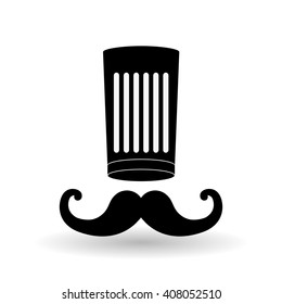 menu equipment design over white background, vector illustration