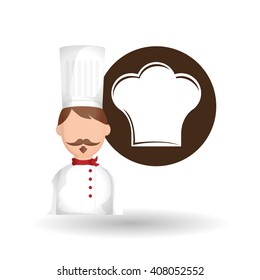 menu equipment design over white background, vector illustration