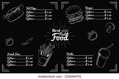menu fast food