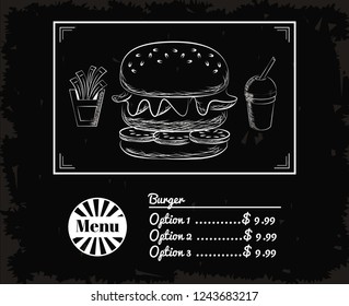 menu fast food