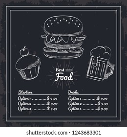 menu fast food
