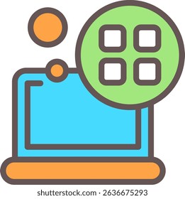 Menu Filled Style Icon Design