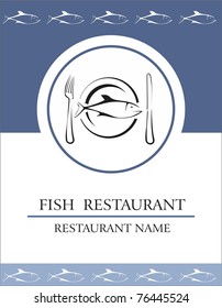 Menu fish restaurant