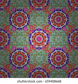 Menu, flyer, banner template, mandala colorful background, Indian design. Vector wedding invitation, thank you card, save the date, baby shower cards on colorful background.