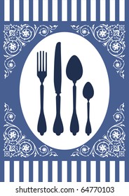 Menu of food card