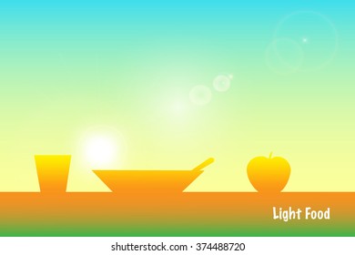 Menu food design background
