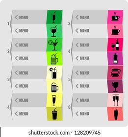 Menu - Food and restaurant icons