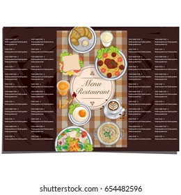 menu food restaurant template design hand drawing graphic.