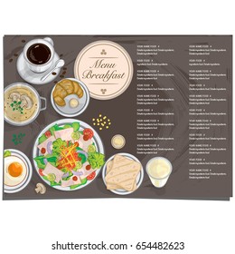 menu food restaurant template design hand drawing graphic.