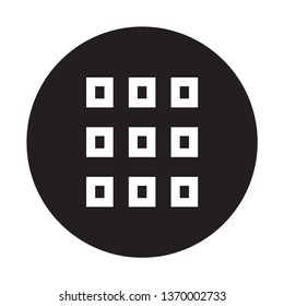 menu in glyoh icon style