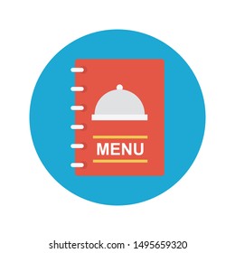 menu glyph flat vector icon
