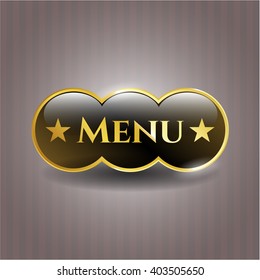 Menu gold badge