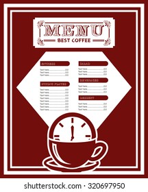 menu good coffee design, vector illustration eps10 graphic 