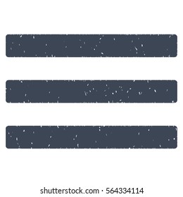 Menu grainy textured icon for overlay watermark stamps. Flat symbol with dirty texture. Dotted vector smooth blue ink rubber seal stamp with grunge design on a white background.