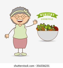 menu grandparents design, vector illustration eps10 graphic 