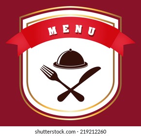 menu graphic design , vector illustration