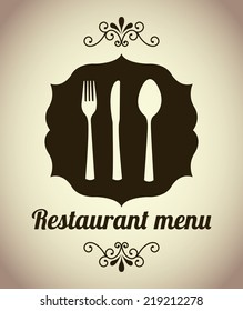 menu graphic design , vector illustration