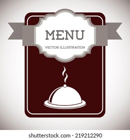 menu graphic design , vector illustration