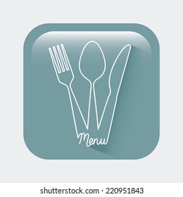 menu graphic design , vector illustration