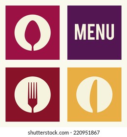menu graphic design , vector illustration