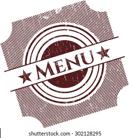 Menu grunge seal