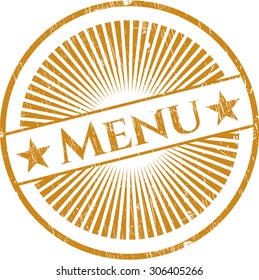 Menu grunge seal