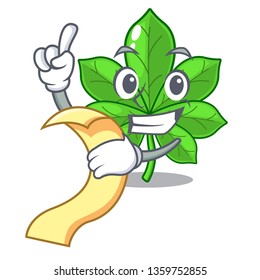 With menu horse chestnuts in the mascot stem