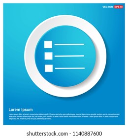 menu icon Abstract Blue Web Sticker Button 