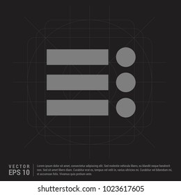menu icon - Black Creative Background