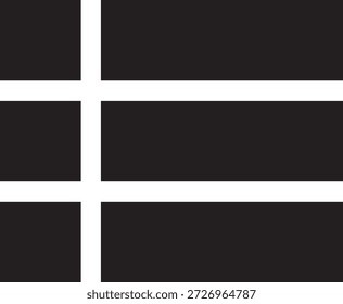 Menü-Symbol - Schwarzer Minimal-Hamburger und Listennavigationssymbol 