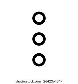 Menu icon. Black vector illustration.