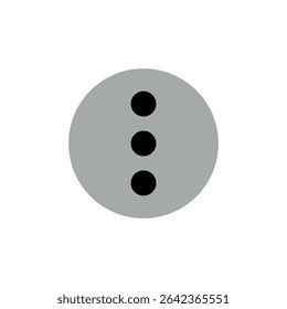 Icono de menú. Ilustración vectorial negra.