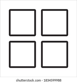 diseño de icono de menú vector negro