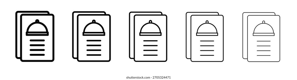 Diseño de iconos de menú, logotipo, App, interfaz de usuario. Ilustración vectorial, EPS