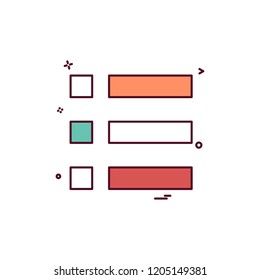 Menu icon design vector